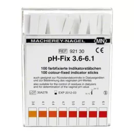 PH-FIX Indikatoriaus juostelės pH 3,6-6,1, 100 vnt