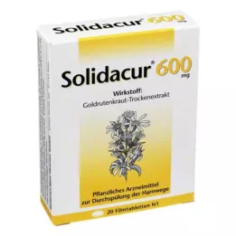 SOLIDACUR 600 mg plėvele dengtos tabletės, 20 vnt