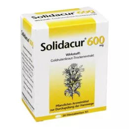 SOLIDACUR 600 mg plėvele dengtos tabletės, 50 vnt