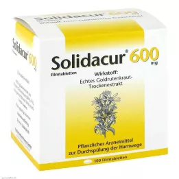 SOLIDACUR 600 mg plėvele dengtos tabletės, 100 vnt