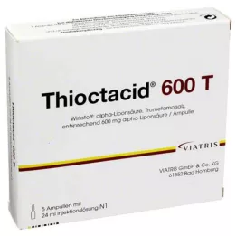 THIOCTACID 600 T injekcinis tirpalas, 5X24 ml