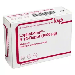 LOPHAKOMP B 12 Depot 1000 μg injekcinis tirpalas, 10X2 ml