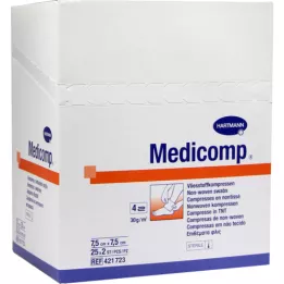 MEDICOMP Vilnos komp.sterilis 7,5x7,5 cm 4 sluoksnių, 50 vnt