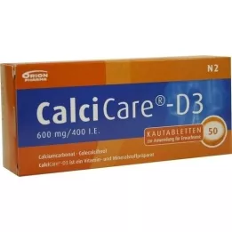 CALCICARE D3 kramtomosios tabletės, 50 vnt