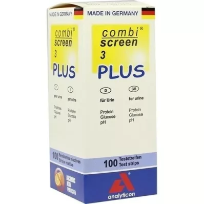 COMBISCREEN 3 Plus testo juostelės, 100 vnt