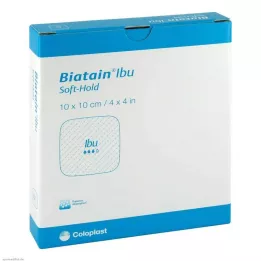 BIATAIN Ibu putplasčio tvarstis 10x10 cm švelniai lipnus, 5 vnt