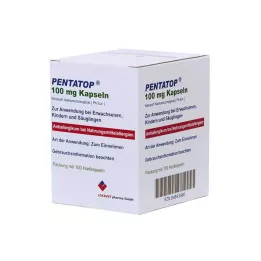 PENTATOP 100 mg kapsulės, kietos kapsulės, 100 vnt