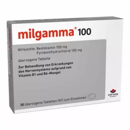 MILGAMMA 100 mg dengtos tabletės, 30 vnt
