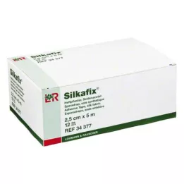 SILKAFIX Kabės 2,5 cm x 5 m kartoninė šerdis, 12 vnt