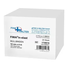 MULLBINDEN 12 cmx4 m 100% medvilnė, 20 vnt