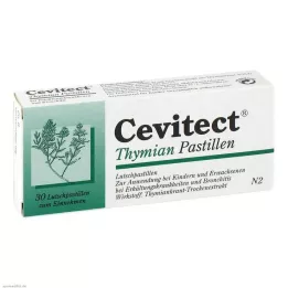 CEVITECT Čiobrelių pastilės, 30 vnt