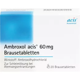 AMBROXOL acis 60 mg šnypščiosios tabletės, 20 vnt