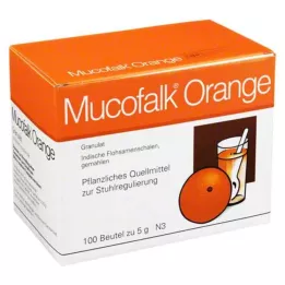 MUCOFALK Oranžinė Gran suspensijai gaminti, 100 vnt