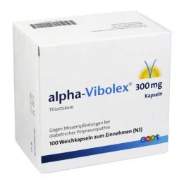 ALPHA VIBOLEX 300 mg minkštos kapsulės, 100 vnt