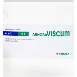ABNOBAVISCUM Aceris D 6 ampulės, 48 vnt