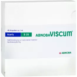 ABNOBAVISCUM Aceris D 20 ampulės, 48 vnt