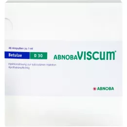 ABNOBAVISCUM Betulae D 30 ampulės, 48 vnt