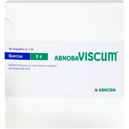 ABNOBAVISCUM Quercus D 6 ampulės, 48 vnt