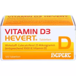 VITAMIN D3 HEVERT tabletės, 100 vnt