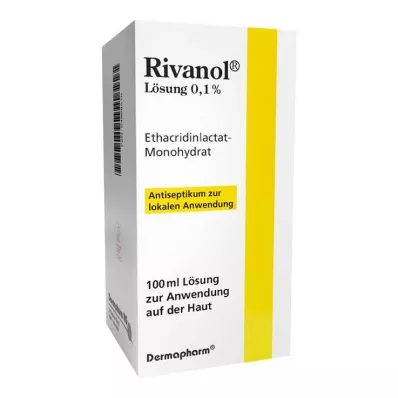 RIVANOL Tirpalas 0,1%, 100 ml RIVANOL Tirpalas 0,1%, 100 ml