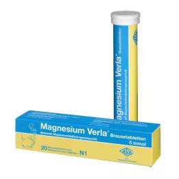MAGNESIUM VERLA Šnypščiosios tabletės, 20 vnt