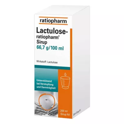 LACTULOSE-ratiopharm sirupas, 200 ml