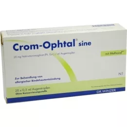 CROM-OPHTAL sinusiniai akių lašai EDB, 20X0,5 ml