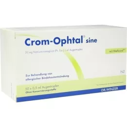 CROM-OPHTAL sinusiniai akių lašai EDB, 50X0,5 ml
