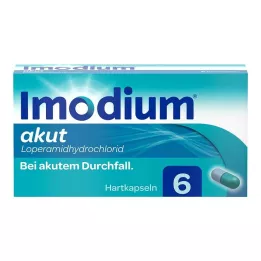 IMODIUM ūmios kietos kapsulės, 6 vnt