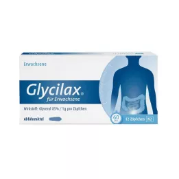 GLYCILAX Žvakutės suaugusiems, 12 vnt