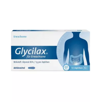 GLYCILAX Žvakutės suaugusiems, 12 vnt