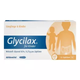 GLYCILAX Žvakutės vaikams, 12 vnt