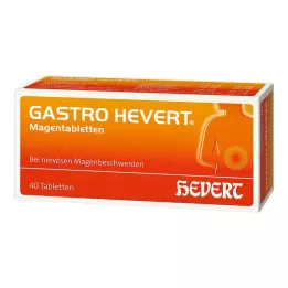 GASTRO-HEVERT Skrandžio tabletės, 40 vnt