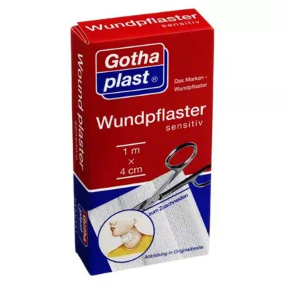 GOTHAPLAST Žaizdų priežiūrai jautrus 4 cmx1 m pjūvis, 1 vnt GOTHAPLAST Žaizdų priežiūrai jautrus 4 cmx1 m pjūvis, 1 vnt