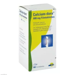 CALCIUM DURA Plėvele dengtos tabletės, 100 vnt