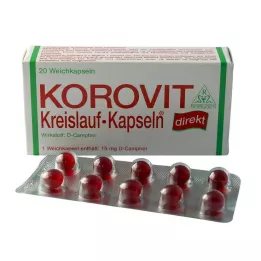 KOROVIT Cirkuliacinės kapsulės, 20 vnt