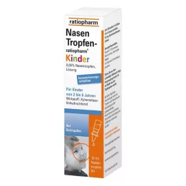 NASENTROPFEN-ratiopharm Kinder Be konservantų, 10 ml