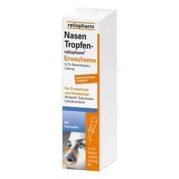 NASENTROPFEN-ratiopharm Adult Be konservantų, 10 ml
