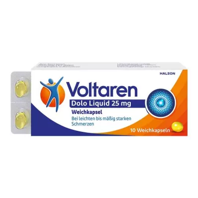 VOLTAREN Dolo Liquid 25 mg minkštos kapsulės, 20 vnt VOLTAREN Dolo Liquid 25 mg minkštos kapsulės, 20 vnt