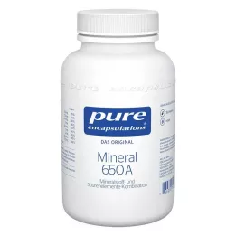 PURE ENCAPSULATIONS Mineral 650A kapsulės, 180 vnt