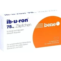 IB-U-RON 75 mg žvakutės, 10 vnt