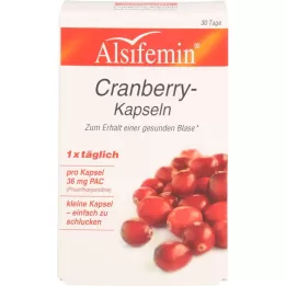 CRANBERRY 36 mg PAC Alsifemin kapsulės, 30 vnt