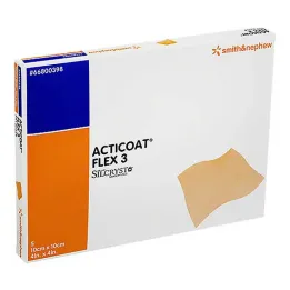 Acticoat Flex 3 10x10 cm tvarstis, 5 vnt