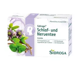 SIDROGA Miego ir nervų arbatos filtrų maišeliai, 20X2,0 g