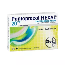 PANTOPRAZOL HEXAL b.Rėmuo skrandyje neirios tabletės, 14 vnt