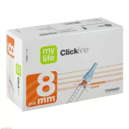 MYLIFE Clickfine švirkštimo priemonės adatos 8 mm, 100 vnt