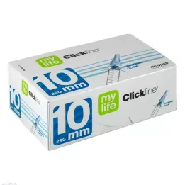 MYLIFE Clickfine švirkštimo priemonės adatos 10 mm, 100 vnt