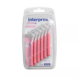 INTERPROX plus nano rožinis tarpdančių šepetėlis, 6 vnt