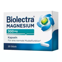 BIOLECTRA Magnio 300 mg kapsulės, 20 vnt