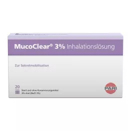 MUCOCLEAR 3% NaCl inhaliacinis tirpalas, 20X4 ml